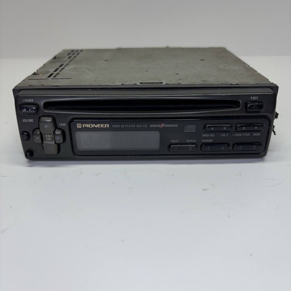 1995 PIONEER Super Tuner III CD Player DEH-415 Car Stereo Unit Removable‎ Face